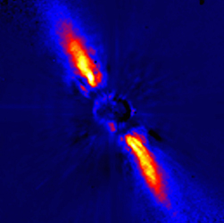 Beta Pictoris disk in the infrared.